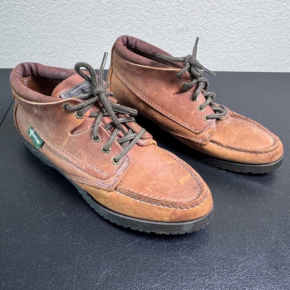 Eastland Seneca Womens Camp Moc Leather Chukka Boots Brown Lace Up Ankle 9.5 M